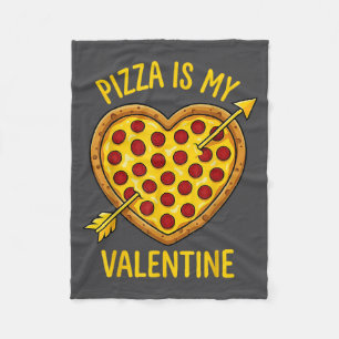 Zza is mijn Valentijn grappige Valentijnsdag jonge Fleece Deken