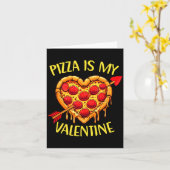 Zza Is My Valentine Funny Valentines Day Boys Ki Kaart (Gele Bloem)