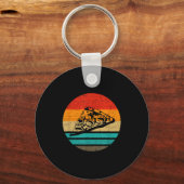 Zza Slice Retro Style Vintage  Sleutelhanger (Voorkant)