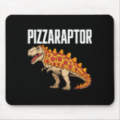 Zza T-rex Dino Fast Food Funny Zza Dinosaur Muismat (Voorkant)