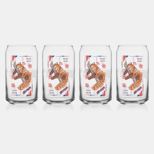 "Zzz" RED PANDA Blikvorm Glas